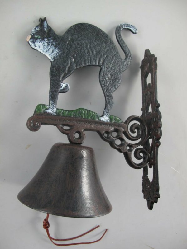 Gietijzeren bel Kat - Afbeelding 1