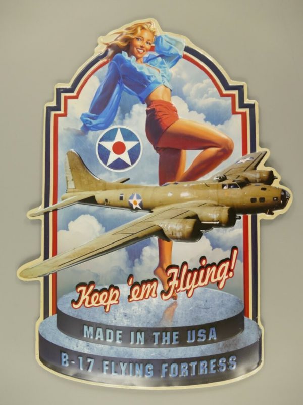 332089a Wandbord Keep em Flying USA - Afbeelding 1