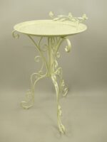 Vogelbad wit met vogeltjes