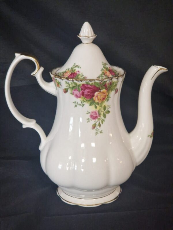 20250726_103709 Royal Albert Old Country Rose Koffiekan - Afbeelding 1