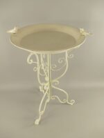 Vogelbad wit met 2 vogeltjes