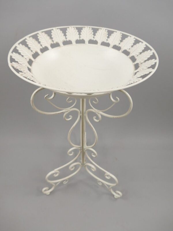 Vogelbad wit diep met open rand - Afbeelding 3