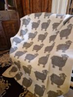 Plaid Mouton schaap grijs