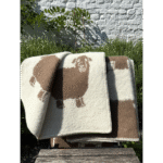 Plaid Mouton schaap bruin - Afbeelding 2