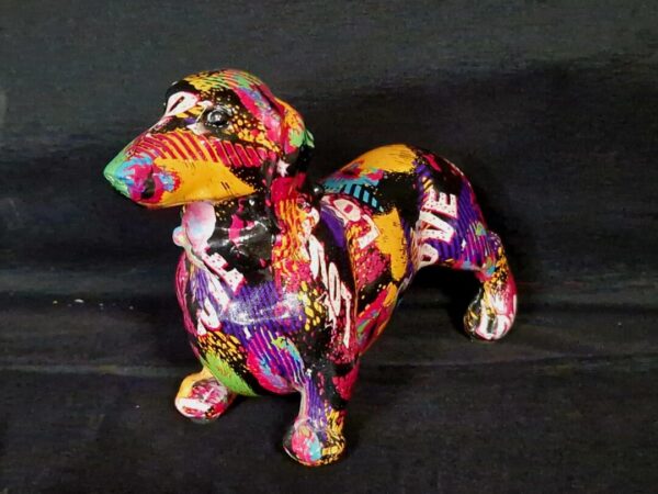 Gekleurd Teckel Beeld - Afbeelding 2