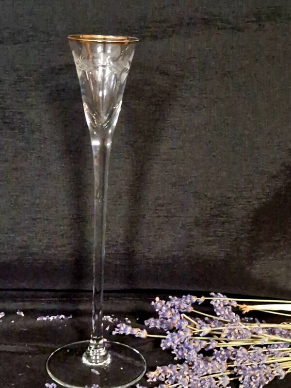 20251028_140529 Vintage Borrelglas hoge steel - Afbeelding 1