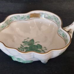 Herend apponyi groen bladvormig schaaltje