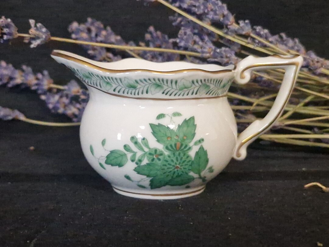 20251030_125917 Herend apponyi groen melkkannetje - Afbeelding 1