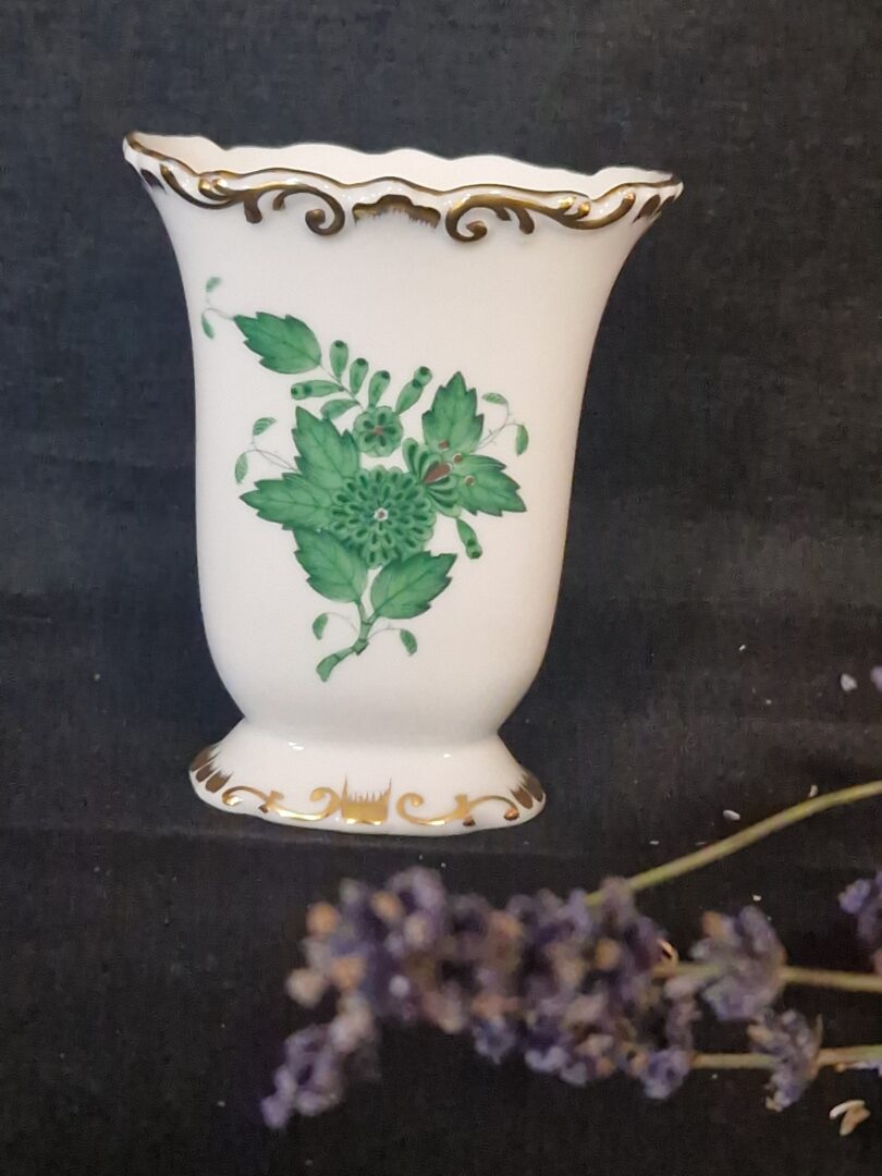 20251030_134443 Herend apponyi groen vaasje - Afbeelding 1