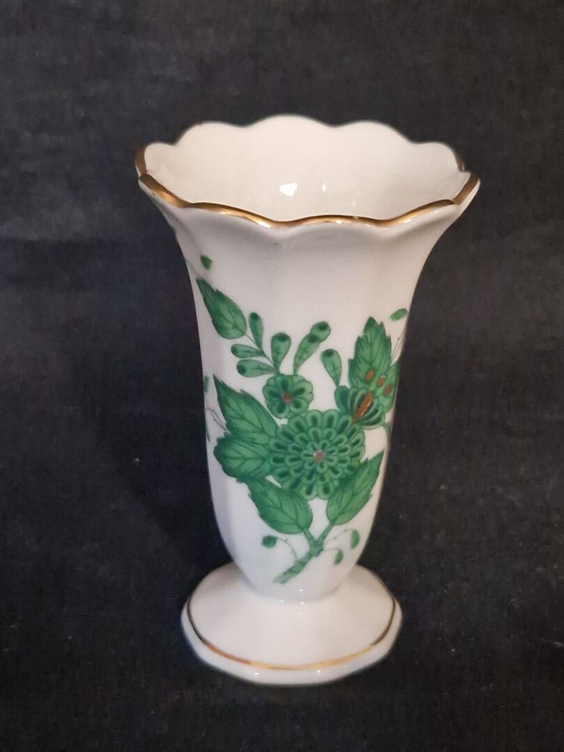 20251030_134616 Herend apponyi groen klein vaasje - Afbeelding 1