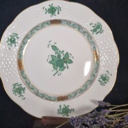 Herend apponyi groen gebaksbordje