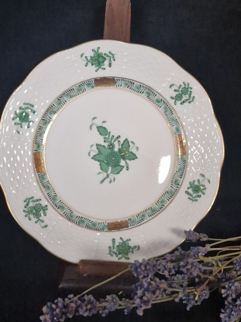 20251030_134757 Herend apponyi groen gebaksbordje - Afbeelding 1