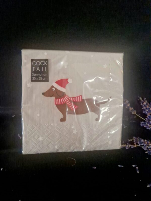 Afbeelding van WhatsApp op 2025-10-29 om 09.56.03_b2c5aefc Cockail servetten Teckel - Afbeelding 1