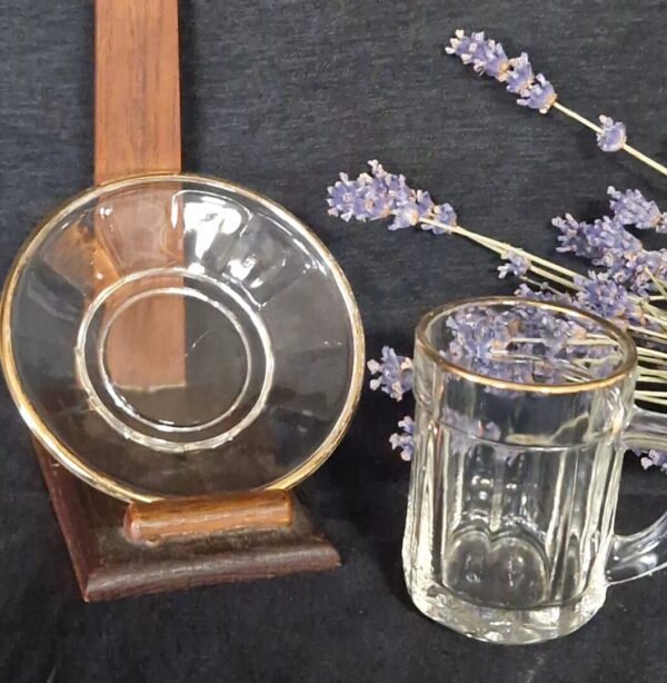 6 Turkse theeglaasjes met bord - Afbeelding 3