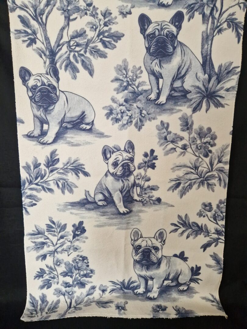 20260123_102718 Franse Bulldog gastendoekje - Afbeelding 1