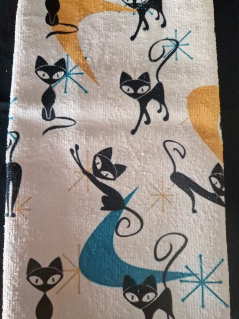 20260123_112745 Zwarte Kat gastendoekje - Afbeelding 1