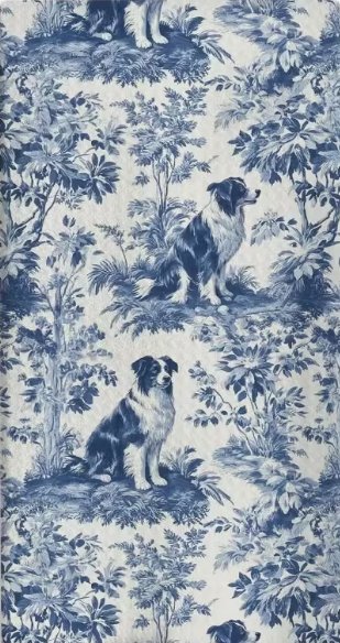 hond2 Border Collie gastendoekje - Afbeelding 1