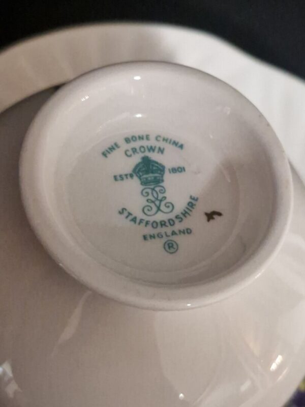 Staffordshire Bouquet Heren kop en schotel - Afbeelding 2