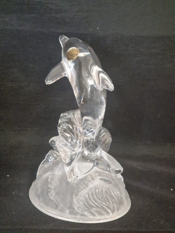 Cristal D'Arques Dolfijn op voet - Afbeelding 2