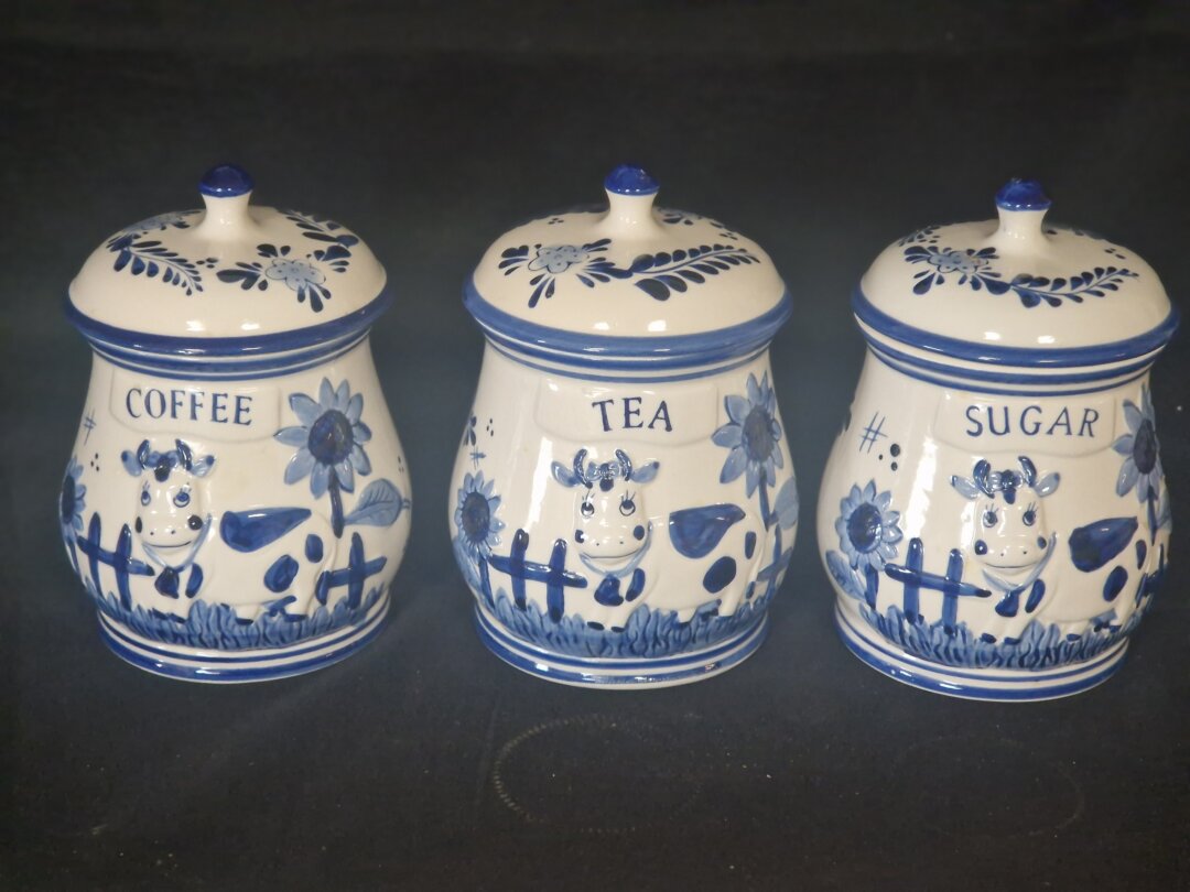 20260226_125239 Coffee, Tea Sugar potten - Afbeelding 1