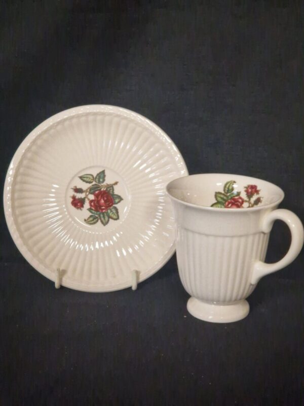 Wedgwood Moss Rose kop en schotel - Afbeelding 2