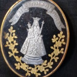 Antieke medaille Heilige Maria