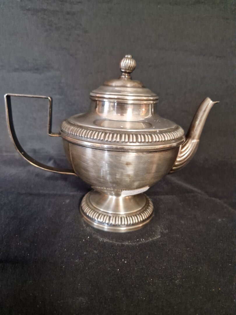 20260320_101204 Biedermeier verzilverd theepotje - Afbeelding 1