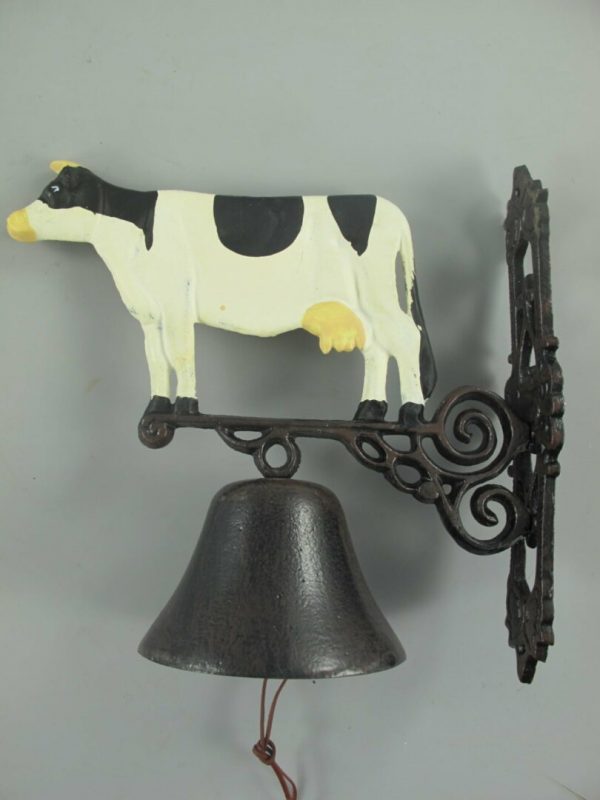 gietijzeren bel koe zwart wit  102.503 gietijzeren bel koe zwart wit  102.503